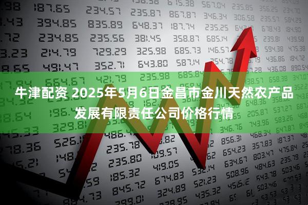 牛津配资 2025年5月6日金昌市金川天然农产品发展有限责任公司价格行情